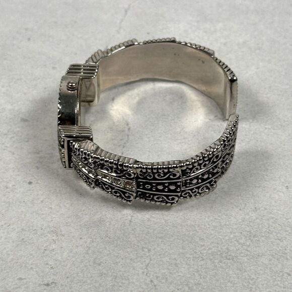 Cote De Azur Watch 24mm Oval MOP Dial Western Rhinestone Cuff New Battery - Picture 6 of 11